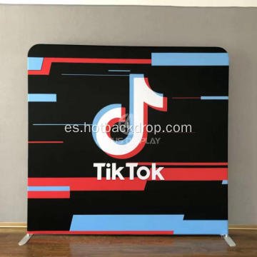 TIKTOK STAND DE LA TENSA DE LA TIENSA DE LA EXPOSICIÓN DE TIKTOK Pantalla de tela